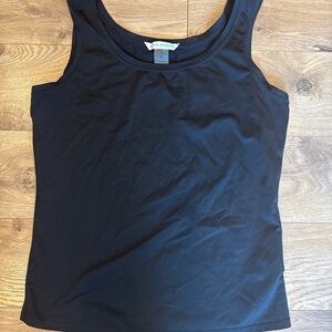 Peter Nygard Women’s Black Spandex Basic Tank Medium Smoothing Top